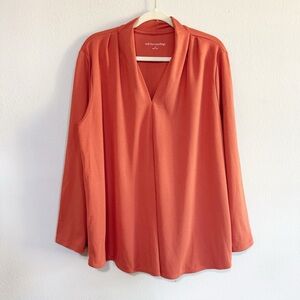 NWT Soft Surroundings Bergamont Cinnabar Tunic Top